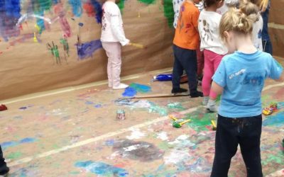 Fiesta de colores en 3 años